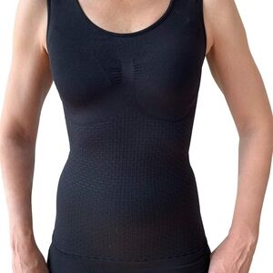 Bioflect® Compression Vest Tank Top Seamless Black Shapewear Celulite 3 XL
